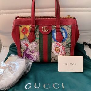 ❌SOLD❌ 💐GUCCI SMALL OPHIDIA FLORA TOTE💐